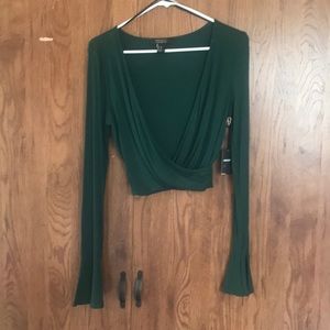 long sleeve crop top